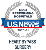 High Performing in Heart Bypass Surgery U.S. News badge 