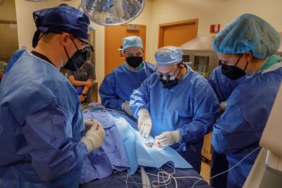 Three UNMC orthopaedic surgery residents observed: Olivia Thomas, MD, Michael Garneau, MD, and Jake Rodgers, DO.