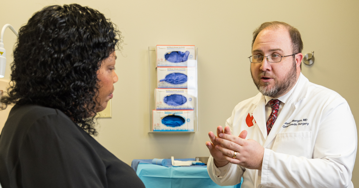 Patient Paula Travis and Joseph Morgan, MD