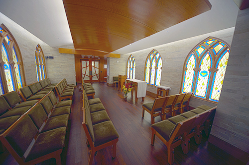A photo of St. Luke's Chapel. 
