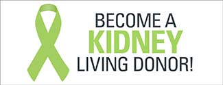 Button to the English version of the form that kicks off the process to become a living kidney donor