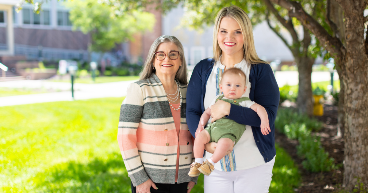 Corrigan McBride, MD, bariatric surgeon, Melissa Lederer, RN, patient, and her son, Jack.