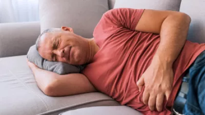 picture of a man with stomach pain