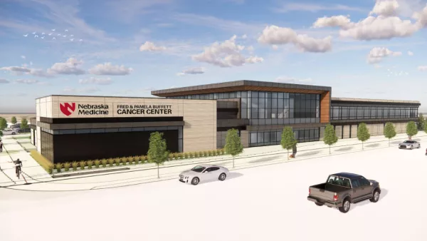 Rendering of Fred & Pamela Buffett Cancer Center - Kearney