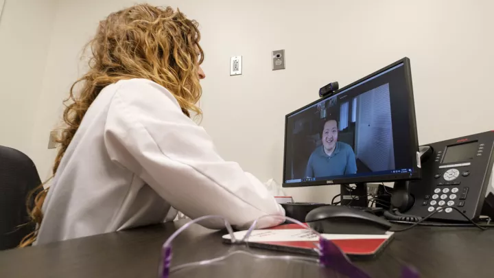 Provider on video visit