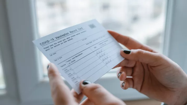 COVID-19 vaccine card