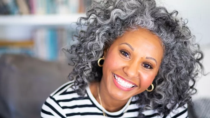 Woman smiling