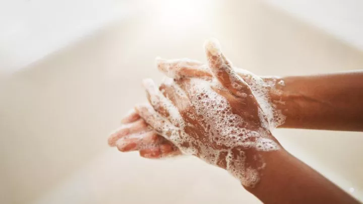Washing hands