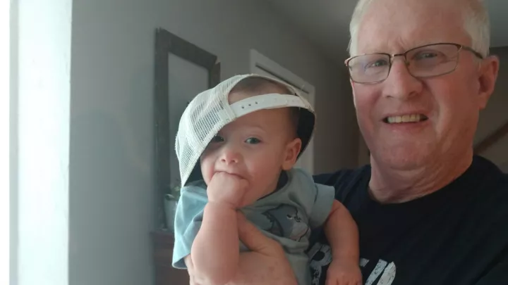 Matt Wentz, with his grandson