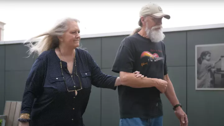 Stroke Survivor Penny Noack with her husband, Bob