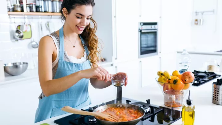 Woman cooking